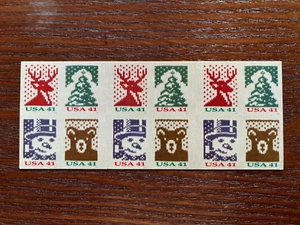 USStamps 2007 Sc#4207-4210 (4210d) 41c Holiday Knits Booklet of 20 MNH - Picture 1 of 2