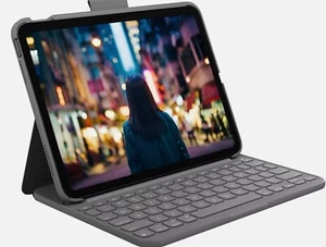 Logitech - Slim Folio Keyboard Case for Apple iPad - Picture 1 of 1