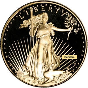 American Gold Eagle Proof 1 oz $50 - Coin in Capsule - Random Date - Picture 1 of 4