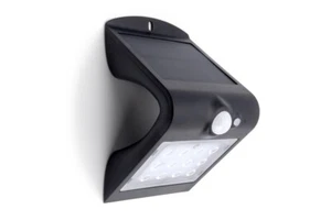 Integral LED True Solar Outdoor Wall Light PIR IP65 220LM 1.5W 4000K (Black) - Picture 1 of 4