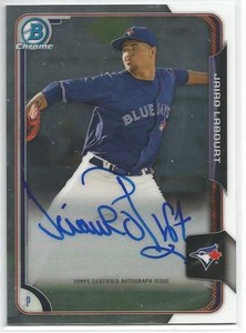 Jairo Labourt Detroit Tigers 2015 Bowman Chrome Autograph