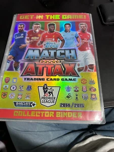 Carpeta de tarjetas coleccionables 14/15 Topps Match Attax Premier League con 421 tarjetas - Imagen 1 de 24