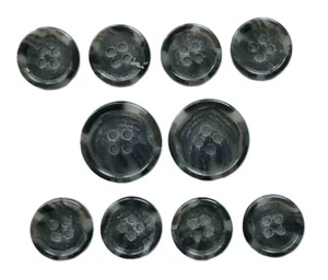Brooks Brothers Genuine Horn Suit Buttons Set Gray E9Y Men's - Picture 1 of 1