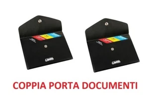 COPPIA PORTADOCUMENTI CARTA DI CIRCOLAZIONE LIBRETTO PER AUTO MOTO DOCUMENTI - Foto 1 di 3