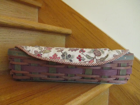 Longaberger Harvest Weave Bread Basket Set Autumn Path Lnr *shipping included!* Cover