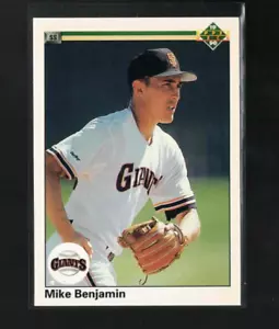 1990 Upper Deck #750 Mike Benjamin San Francisco Giants - Picture 1 of 2