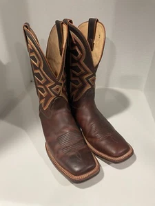 Nocona Men's Frida Let's Rodeo Cowboy Boot Tan MD5202 10D - Picture 1 of 11