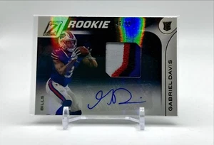 2020 Panini Zenith GABRIEL DAVIS 4 Color Patch Auto /99 RC Bills RPA #119 Rookie - Picture 1 of 3