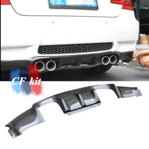 Carbon Fiber For 08-13 BMW E92 3 Series M3 Only V Style Rear Bumper Diffuser Lip - Imagen 1 de 8