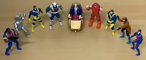 TOYBIZ MARVEL X-MEN 1994 Steel Mutant Die-cast metal lote 9 Professor X/Cyclops - Imagen 1 de 7