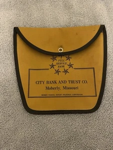 Vintage City Bank And Trust Co. Bank Bag - Moberly, Missouri - Picture 1 of 6