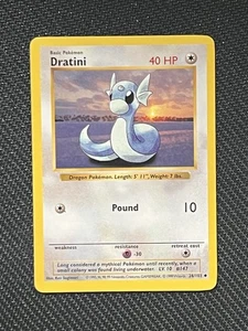 Pokémon TCG Dratini Base Set, Unlimited Uncommon Card 26/102 Shadowless - Picture 1 of 2
