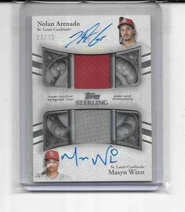2025 Topps Sterling Nolan Arenado Masyn Winn Dual Auto Jersey Autograph # 8/15 - Bild 1 von 1