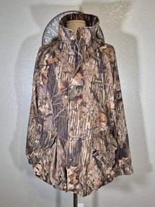 Gamehide Hunting Jacket Mens XL Mossy Oak Break-Up Snap Button Zipper Hush Hide - Picture 1 of 16