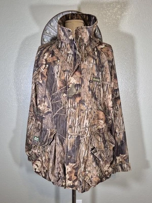 Gamehide Hunting Jacket Mens XL Mossy Oak Break-Up Snap Button Zipper Hush Hide - Image 1 of 4