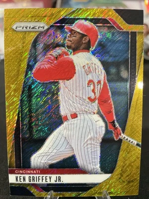 2025 Panini Prizm #54 Ken Griffey Jr - Gold Shimmer 3/7 - Image 1 of 4