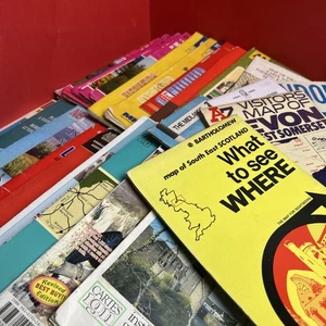 Maps, 25 Various Large Maps, Good Condition, Great Gift, Free Postage - Bild 1 von 6