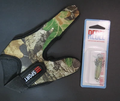 Luva de pesca Rebel Hellgrammite madura isca e camuflagem - Imagem 1 de 4