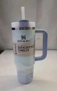 NEW Stanley 40 oz Tumbler, COOL SERENE BRUSHSTROKE CLEAN SLATE - Valentine's Day - Picture 1 of 6