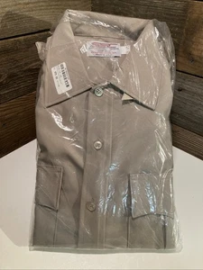 SOUTHEASTERN CODE 9 hellbraune Polizei UNIFORM SS SHIRT hergestellt USA 16 1/5 neu in Verpackung - Bild 1 von 4