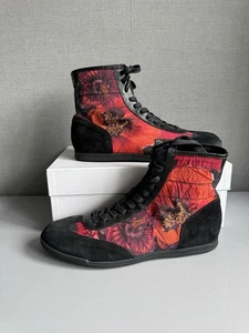 Paul Smith men Shoe Hester Red floral Sneakers/ trainers UK10/EUR44/ USA 11 New - Picture 1 of 11