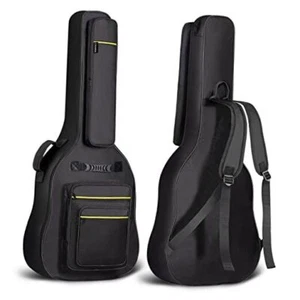 44 Inch Guitar Bag Multi-pockets for Jumbo and Dreadnought Yellow Line Guitar - Picture 1 of 7