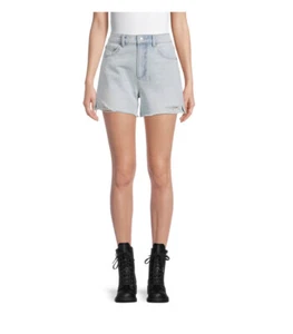 No Boundaries Juniors' High Rise Denim Shorts distressed light wash size 9 - Picture 1 of 12