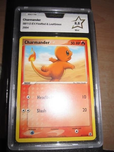 POKEMON PCA 9,5 (◕‿◕✿) POKEMON CHARMANDER 58/112 EX FIRE LEAF GREEN NO PSA - Picture 1 of 2