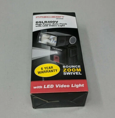Precision Design DSLR400V High Power Auto Flash with LED Video Light - Image 1 of 2