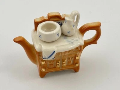 Paul Cardew Miniature Teapot England Tea Time Victorian Doll House Decor Tea Pot - Image 1 of 4