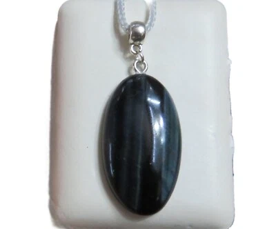 Falkenauge Cabochon Anhänger mit Ringschlaufe Nr. 3599 - Bild 1 von 2