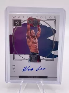 2023 WWE Impeccable - Watercolor /75 - Auto - Wes Lee - Picture 1 of 2