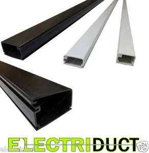 PVC Latching Surface Cable Raceways for Walls | Size, Length & Color Options - Picture 1 of 4