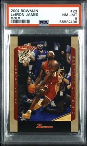2004 Bowman Lebron James, 2nd Year Bowman Gold #23, Graded PSA 8 - Picture 1 of 1