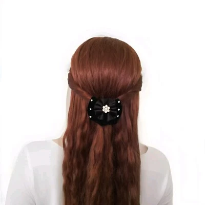 Scrunchie de flores negras para todo tipo de cabello para mujer  Foto 1 de 4