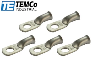 Lote de 5 6 anillos orificios AWG 5/16" terminal lengüeta chapado en cobre calibre sin aislamiento - Imagen 1 de 7