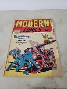 Modern Comics #86 Blackhawk Outwits Twilight - Foto 1 di 5