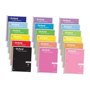 Spiral Notebook 18 Pack, Bulk College Ruled Spiral Notebooks for School, 1 - Picture 1 of 8