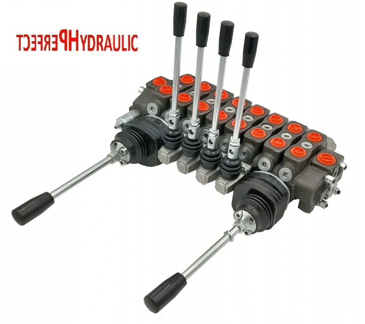 Valvola idraulica gru forestale carrello posteriore valvola 90L 8 velocità leva a croce macchine forestali