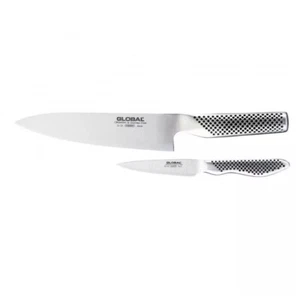 Global Classic Chef Knife Set 2 Piece | 18cm Chef's Knife , 9cm Paring Knife 796 - Picture 1 of 3