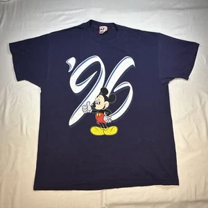Vintage L XL Disney Designs Single Stitch T-Shirt Mickey Mouse 1996 GRAPHIC 90s - Picture 1 of 6