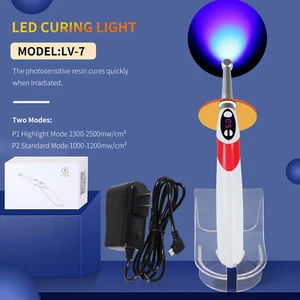 Woodpecker Style Dental Curing Light Lamp Cordless Metal LED 1S Cure 3 Mode red - Imagen 1 de 11