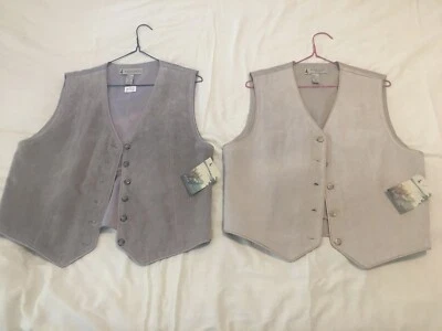 ELEGANTES CHALECOS MARSH LANDING CUERO TOSTADO Y TOPO TALLAS PEQUEÑAS Y PEQUEÑAS MEDIANAS Foto 1 de 3