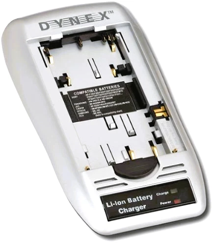 CARGADOR DE BATERÍA DE IONES DE LITIO DYNEX para una batería de videocámara de iones de litio de 3,6 V y 7,2 V Foto 1 de 1