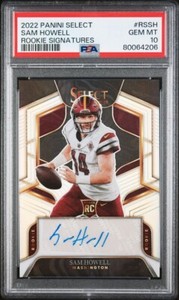 Sam Howell Auto 199/199 PSA 10 2022 Select Rookie Signatures Prizm eBay 1/1