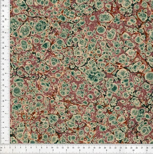 Hand Marbled Paper for Bookbinding, Shell Pattern 48x67cm 19x26in Series f755 - Picture 1 of 1