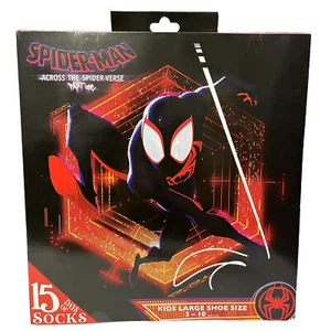 Marvel Spiderman 15 days of socks Advent Calendar Kids Large shoe size 3 - 10 - Picture 1 of 2