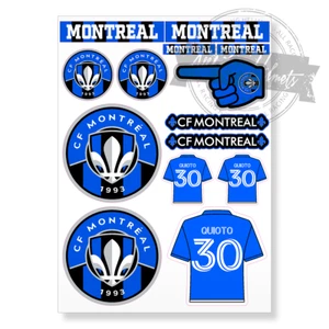 CF Montreal MLS Soccer Football A4 Printed Vinyl Decal Sticker High Quality Kit - Picture 1 of 4