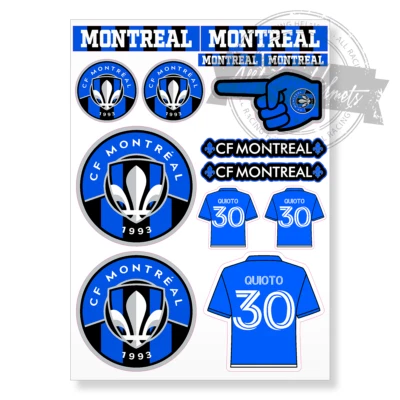 CF Montreal MLS Soccer Football A4 Printed Vinyl Decal Sticker High Quality Kit - Image 1 of 4