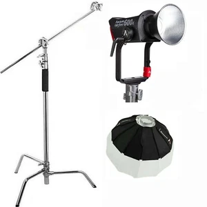 Aputure LS 600d 600W Daylight 5600K LED Video Light +Lantern 65cm +C Stand w/Bag - Picture 1 of 12